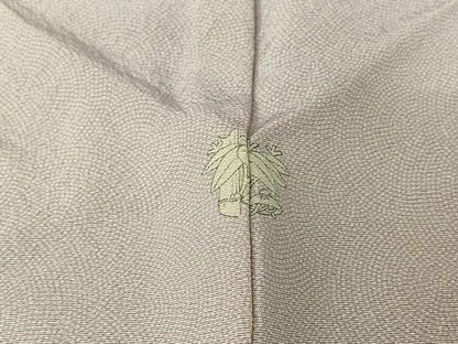 平和屋着物▽訪問着　単衣　短冊花文　金彩　正絹　逸品　AABJ3529jh