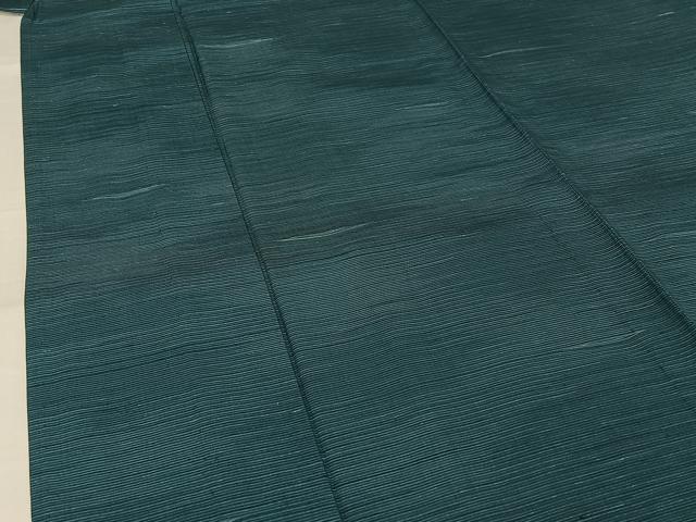 平和屋着物▽上質な紬　単衣　霞文　正絹　逸品　AABJ3534jh