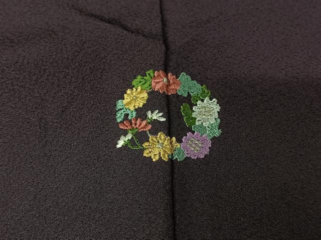 平和屋着物▽訪問着　単衣　総刺繍　南天文　金糸　正絹　逸品　AABJ3539jh