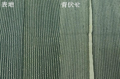 平和屋着物▽上質な小紋　単衣　縞　正絹　逸品　AABJ3549jh