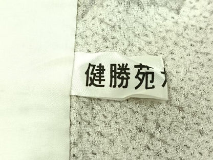 平和屋着物▽訪問着　単衣　更紗花文　健勝苑扱い　正絹　逸品　AABJ3551jh