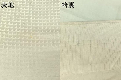 平和屋着物▽訪問着　単衣　手描き　刺繍　枝花文　金糸　正絹　逸品　AABJ3558jh