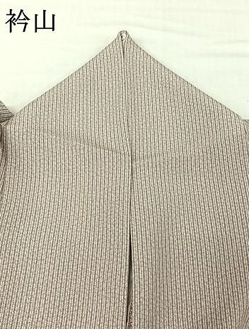 平和屋着物▽江戸小紋　単衣　縞　ますいわ屋扱い　反端付き　正絹　逸品　AABJ3559jh