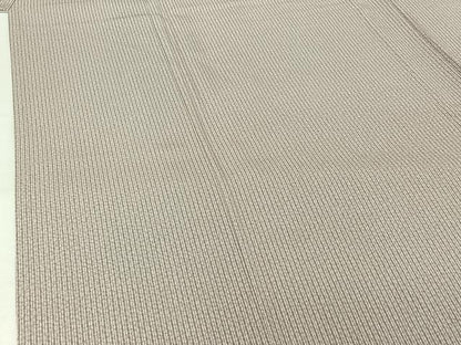 平和屋着物▽江戸小紋　単衣　縞　ますいわ屋扱い　反端付き　正絹　逸品　AABJ3559jh
