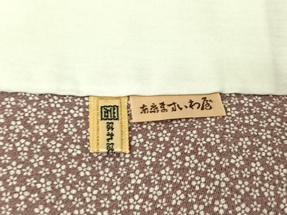 平和屋着物▽江戸小紋　単衣　縞　ますいわ屋扱い　反端付き　正絹　逸品　AABJ3559jh