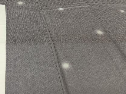 平和屋着物▽上質な小紋　単衣　蛍暈し　正絹　逸品　AABJ3566jh