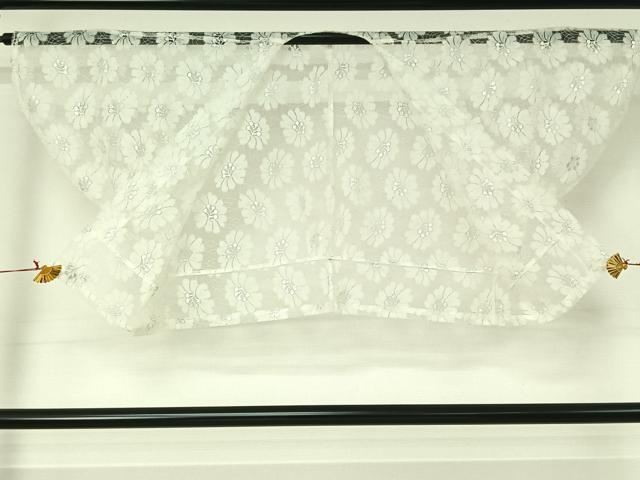 平和屋着物▽羽織　スリーシーズン　春夏秋　塵除け　舞花文　銀糸　洗える着物　AABJ3582jh