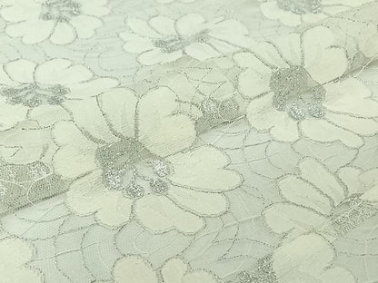 平和屋着物▽羽織　スリーシーズン　春夏秋　塵除け　舞花文　銀糸　洗える着物　AABJ3582jh