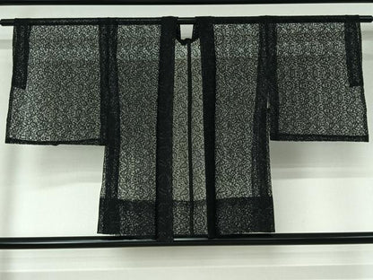 平和屋着物▽羽織　スリーシーズン　春夏秋　塵除け　総レース　草花文　銀通し地　洗える着物　AABJ3584jh
