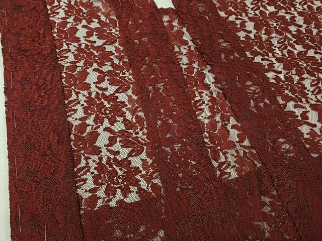 平和屋着物▽羽織　スリーシーズン　春夏秋　塵除け　総レース　草花文　洗える着物　未使用　AABJ3586jh