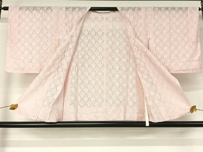 平和屋着物▽道行コート　スリーシーズン　春夏秋　塵除け　総レース　花尽くし　AABJ3588jh