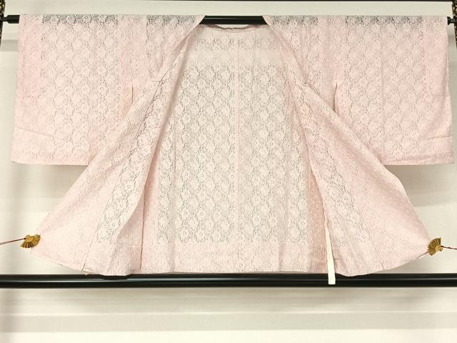 平和屋着物▽道行コート　スリーシーズン　春夏秋　塵除け　総レース　花尽くし　AABJ3588jh