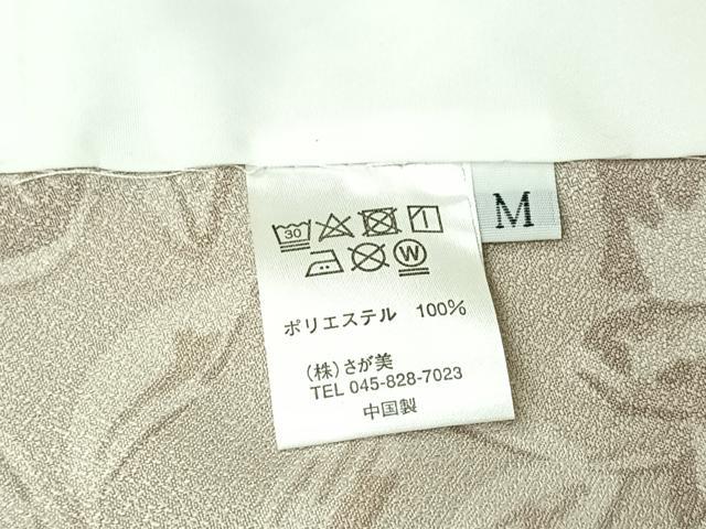 平和屋着物▽小紋　単衣　草花文　さが美扱い　洗える着物　AABJ3609jh
