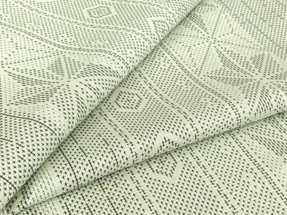 平和屋着物▽上質な紬　単衣　麻の葉間道　正絹　逸品　AABJ3615jh