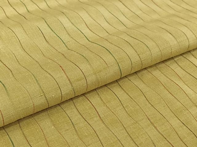 平和屋着物▽上質な紬　単衣　立涌文　正絹　逸品　AABJ3621jh