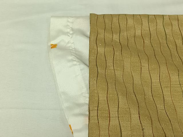 平和屋着物▽上質な紬　単衣　立涌文　正絹　逸品　AABJ3621jh