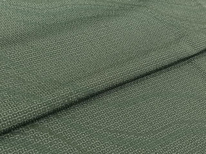 平和屋着物▽本塩沢　単衣　流水文　正絹　逸品　AABJ3623jh