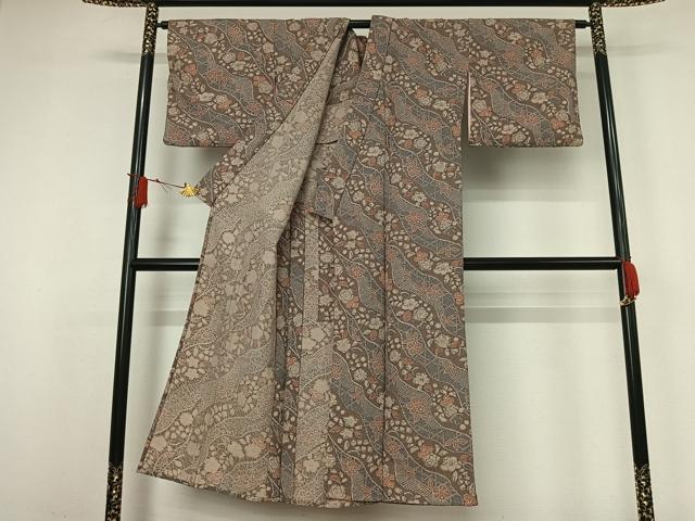 平和屋着物▽小紋　単衣　辻が花　洗える着物　AABJ3625jh