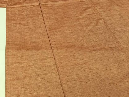 平和屋着物▽上質な紬　単衣　霞文　正絹　逸品　AABJ3629jh