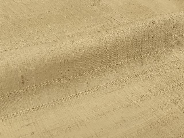 平和屋着物▽生紬　単衣　枯色　正絹　逸品　AABJ3631jh
