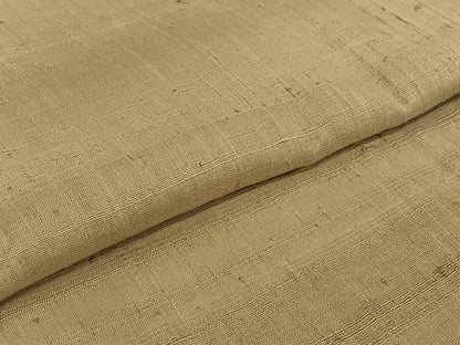 平和屋着物▽生紬　単衣　枯色　正絹　逸品　AABJ3631jh