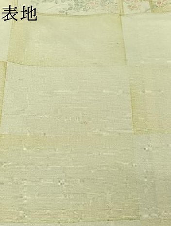 平和屋着物▽上質な小紋　単衣　風景花文　正絹　逸品　AABJ3640jh