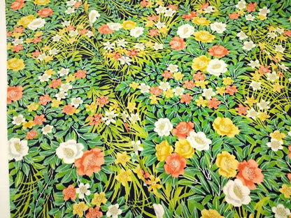 平和屋着物■上質な小紋　草花尽くし　正絹　逸品　AABJ3643br
