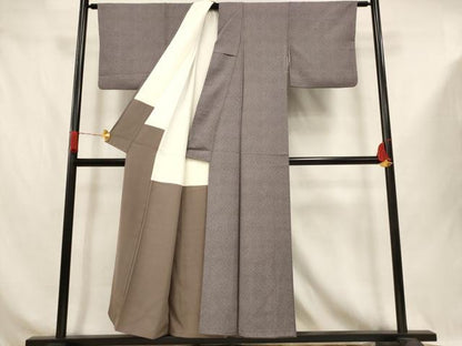 平和屋着物■江戸小紋　抽象文様　正絹　逸品　AABJ3654br