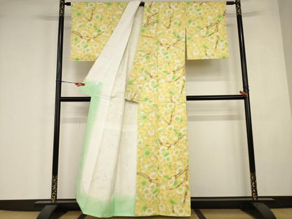 平和屋着物■小紋　枝梅　洗える着物　AABJ3661br