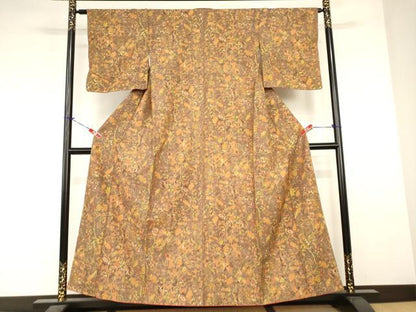 平和屋着物■小紋　花鳥文　洗える着物　AABJ3664br