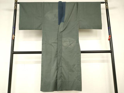 平和屋着物■男性　長襦袢　無双仕立て　手描き　絞り　地紙風景文　洗える着物　AABJ3670br