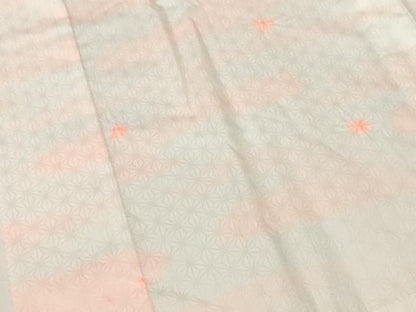 平和屋着物■長襦袢　無双仕立て　絞り　麻の葉文様　暈し染め　洗える着物　AABJ3672br