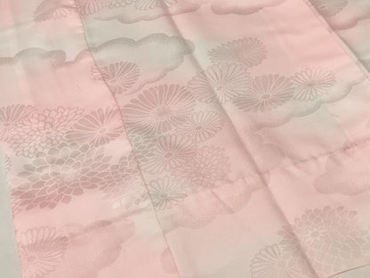 平和屋着物■長襦袢　無双仕立て　雲重ね菊地紋　暈し染め　洗える着物　AABJ3675br