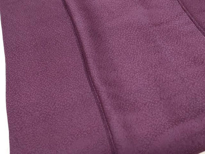 平和屋着物■上質な色無地　紋意匠　葡萄色　正絹　逸品　AABJ3678br