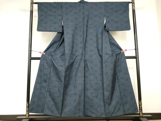 平和屋着物■本場大島紬　7マルキ　麻の葉文様　正絹　逸品　AABJ3679br