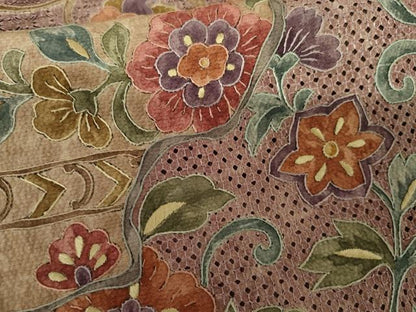 平和屋着物●中国三大刺繍　汕頭刺繍　スワトウ刺繍　総刺繍　訪問着　鴛鴦更紗花文　正絹　逸品　AABJ3697cs