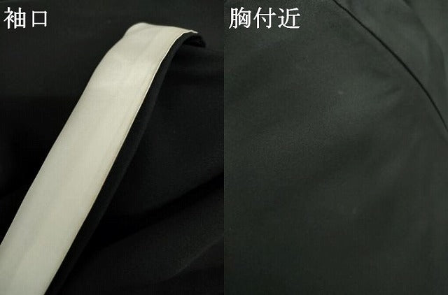 平和屋着物●豪華黒留袖　寿光織　色紙重ね花鳥文　金糸　やまと誂製　正絹　逸品　AABJ3705cs