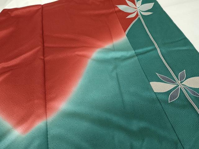 平和屋着物●豪華振袖　駒刺繍　舞蝶文　金彩　正絹　逸品　AABJ3708cs