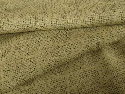 平和屋着物●結城紬　80亀甲　抽象文様　胴抜き仕立て　正絹　逸品　AABJ3716cs