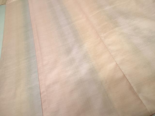 平和屋着物●紅花紬　米沢　新田英行　新田間道　証紙付き　正絹　逸品　未使用　AABJ3720cs