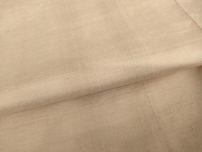 平和屋着物●紅花紬　米沢　新田英行　新田間道　証紙付き　正絹　逸品　未使用　AABJ3720cs