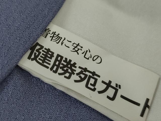 平和屋着物●東京友禅　菅有鬼一　訪問着　流水舞花文　金彩　健勝苑扱い　丹後ちりめん　反端付き　正絹　逸品　AABJ3722cs