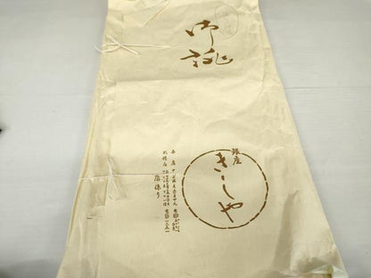 平和屋着物●銀座きしや　黒留袖　駒刺繍　亀甲花文　たとう紙付き　正絹　逸品　AABJ3725cs