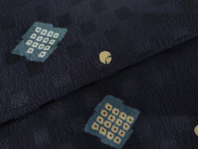 平和屋着物●訪問着　絞り　松皮菱文　正絹　逸品　AABJ3735cs