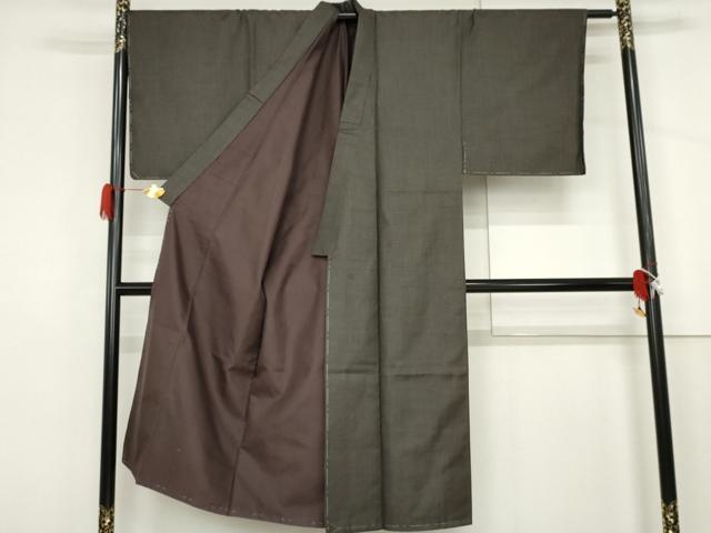 平和屋着物○男性 紬 アンサンブル 亀甲柄 正絹 逸品 未使用 AABJ3746cs