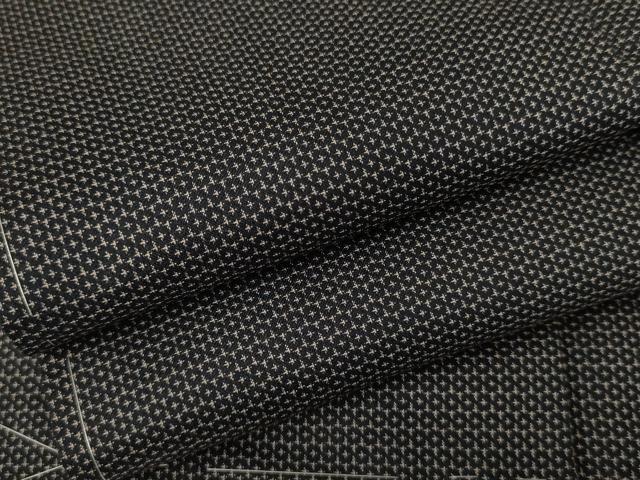 平和屋着物○男性 紬 アンサンブル 亀甲柄 正絹 逸品 未使用 AABJ3746cs