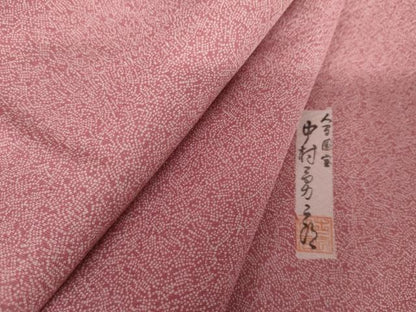 平和屋着物●重要無形文化財　人間国宝　中村勇二郎　江戸小紋　吉祥柄　正絹　逸品　AABJ3748cs