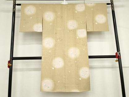 平和屋着物●長襦袢　無双仕立て　蔦の葉文　暈し染め　やまと誂製　正絹　逸品　AABJ3757cs