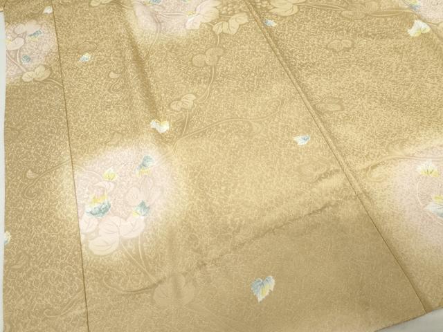 平和屋着物●長襦袢　無双仕立て　蔦の葉文　暈し染め　やまと誂製　正絹　逸品　AABJ3757cs