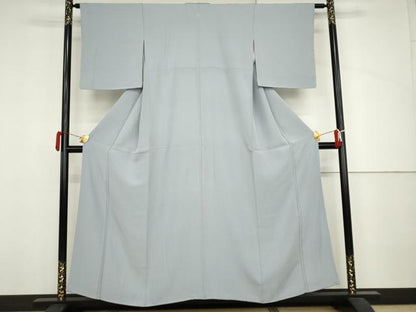 平和屋着物●上質な色無地　淡藤色　正絹　逸品　AABJ3759cs